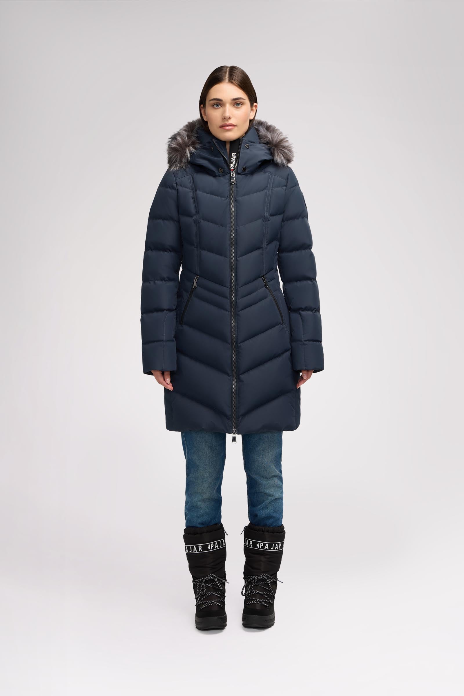 January Women's Quilted Puffer w/ Faux Fur