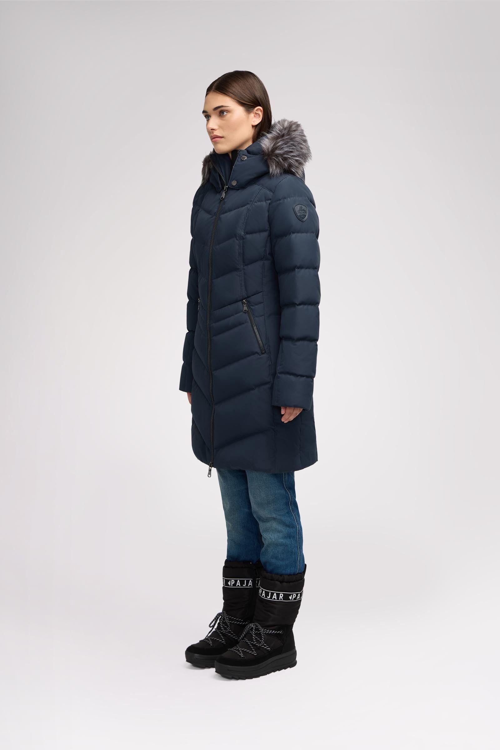 January Women's Quilted Puffer w/ Faux Fur