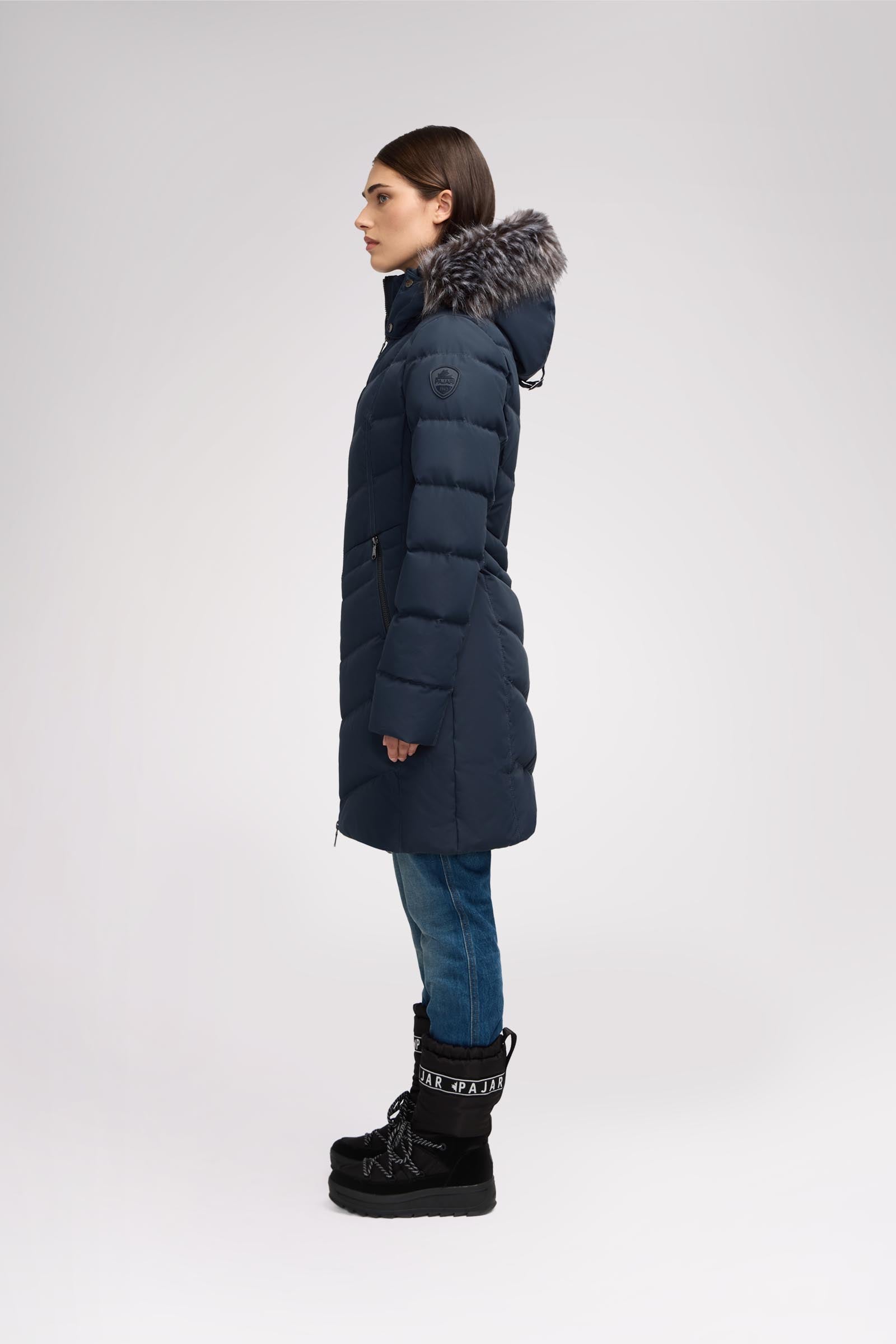 January Women's Quilted Puffer w/ Faux Fur