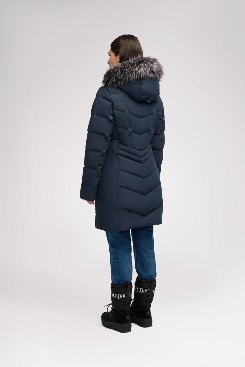 January Women's Quilted Puffer w/ Faux Fur