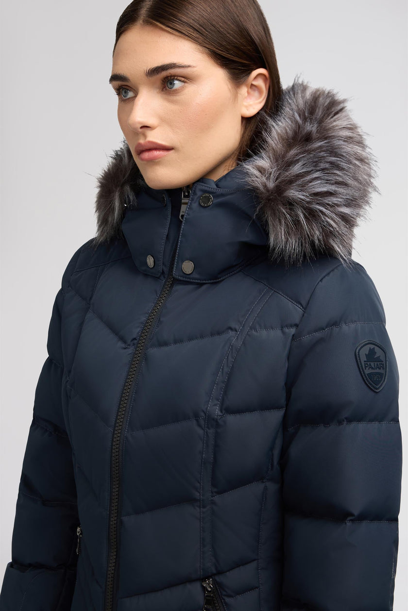 January Women's Quilted Puffer w/ Faux Fur