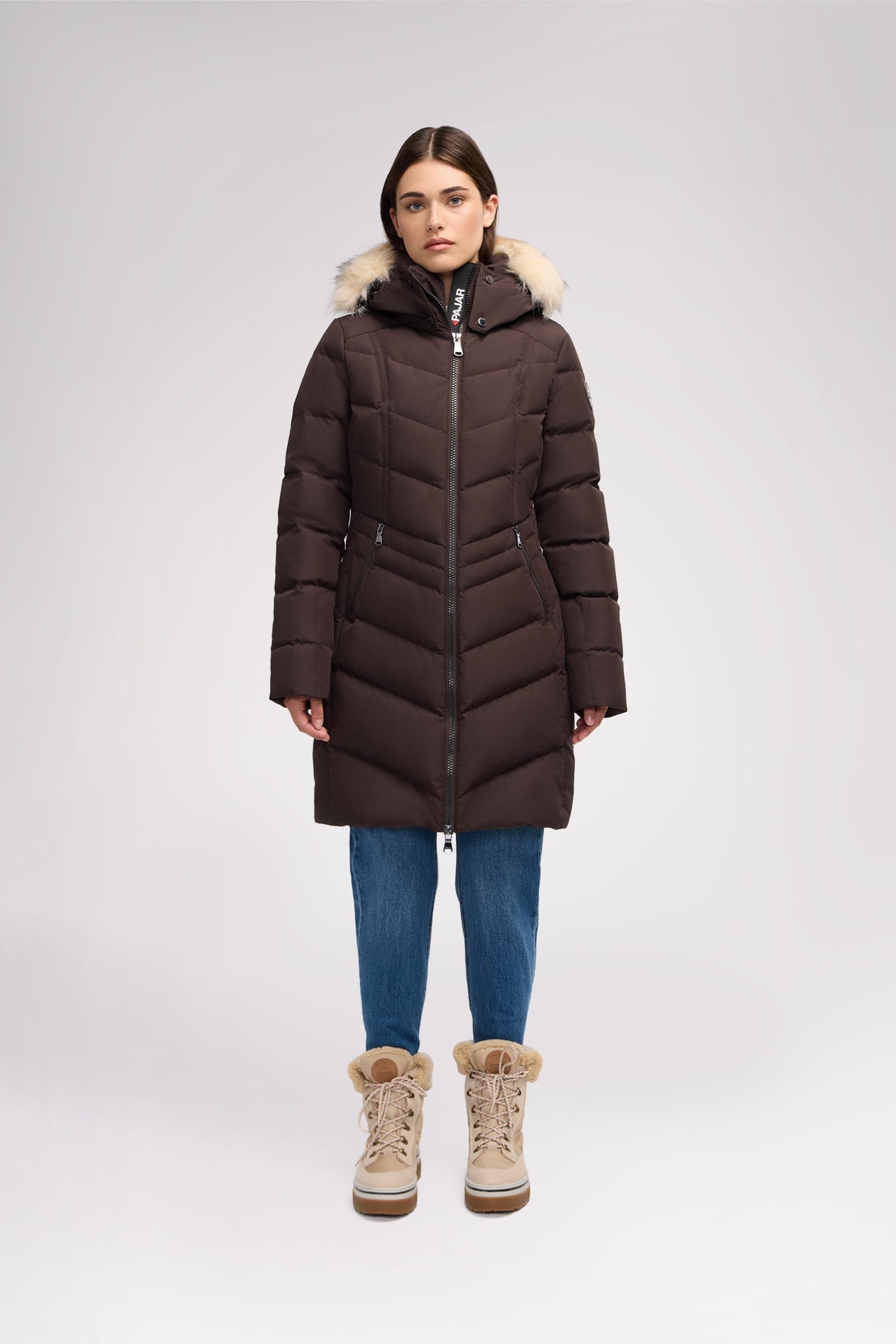 January Women's Quilted Puffer w/ Faux Fur