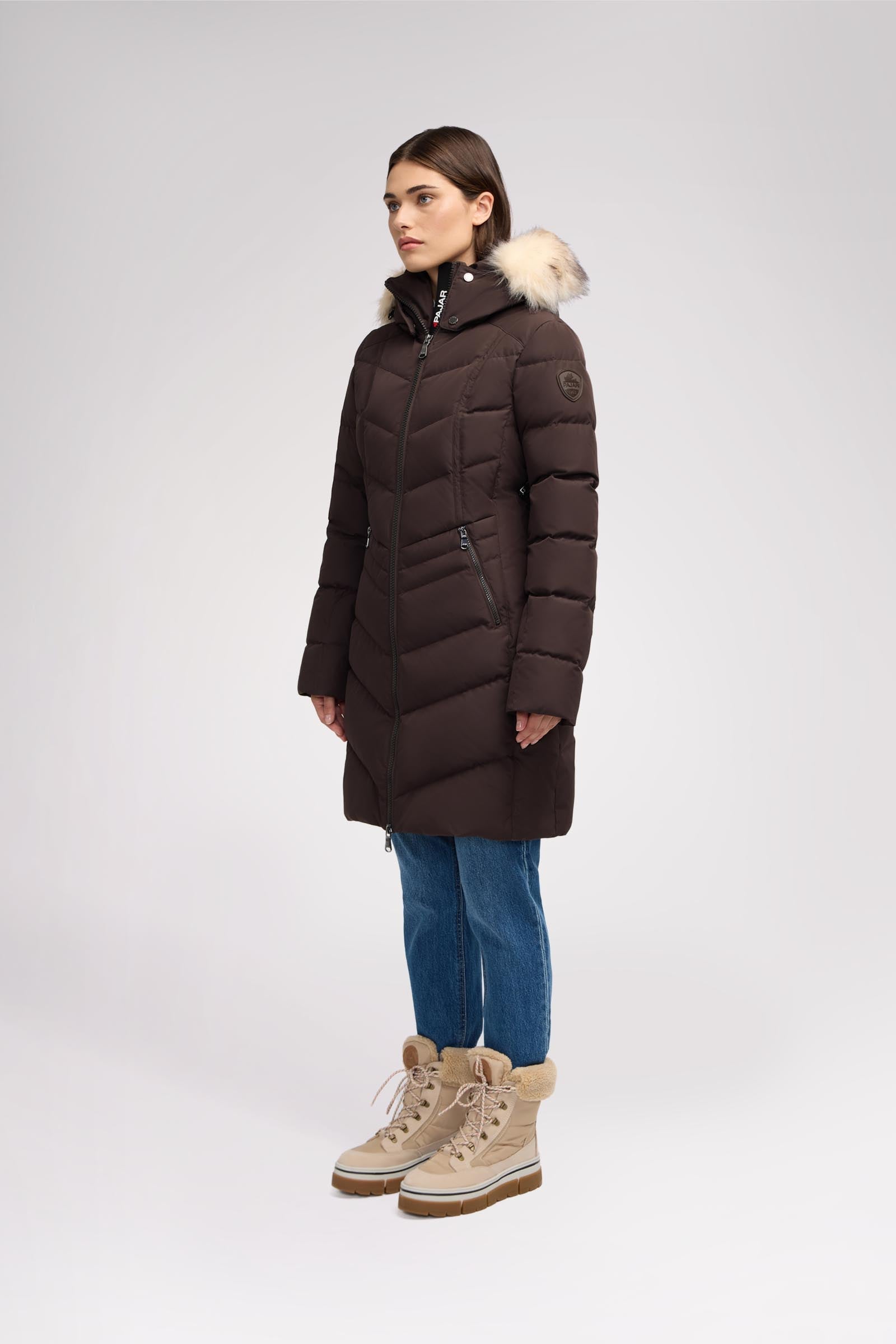 January Women's Quilted Puffer w/ Faux Fur