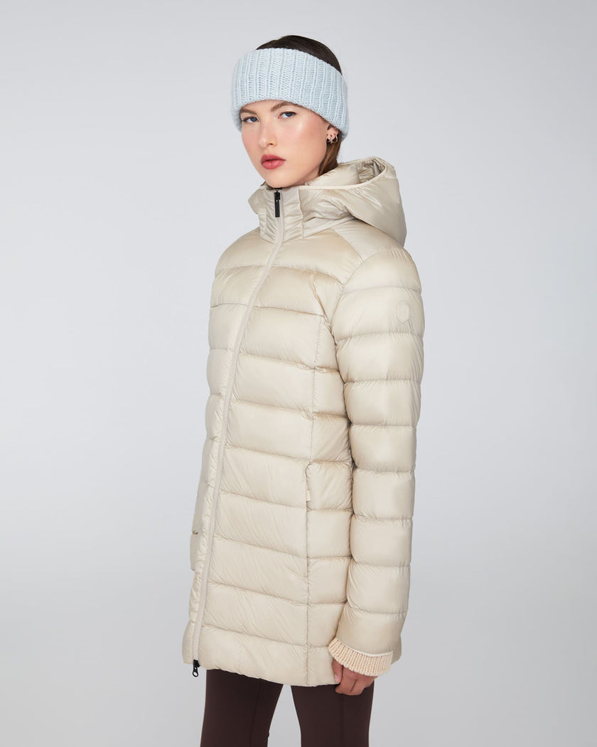 LIVIA MID | Lightweight Hooded Down Jacket