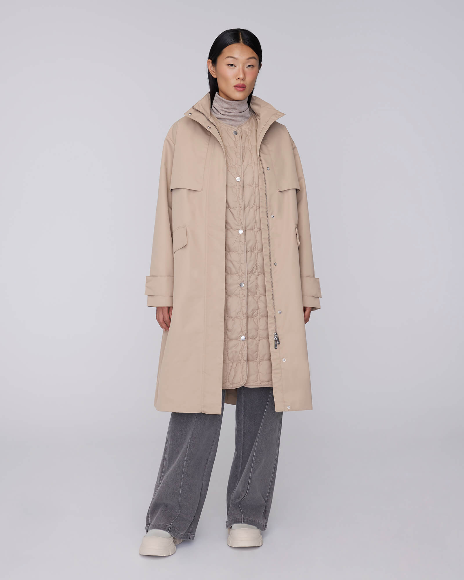 MARINA | Hooded 3-in-1 Trench Coat