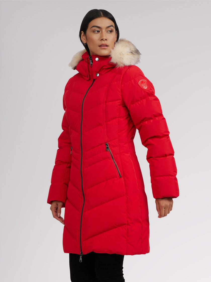 January Women's Quilted Puffer w/ Faux Fur
