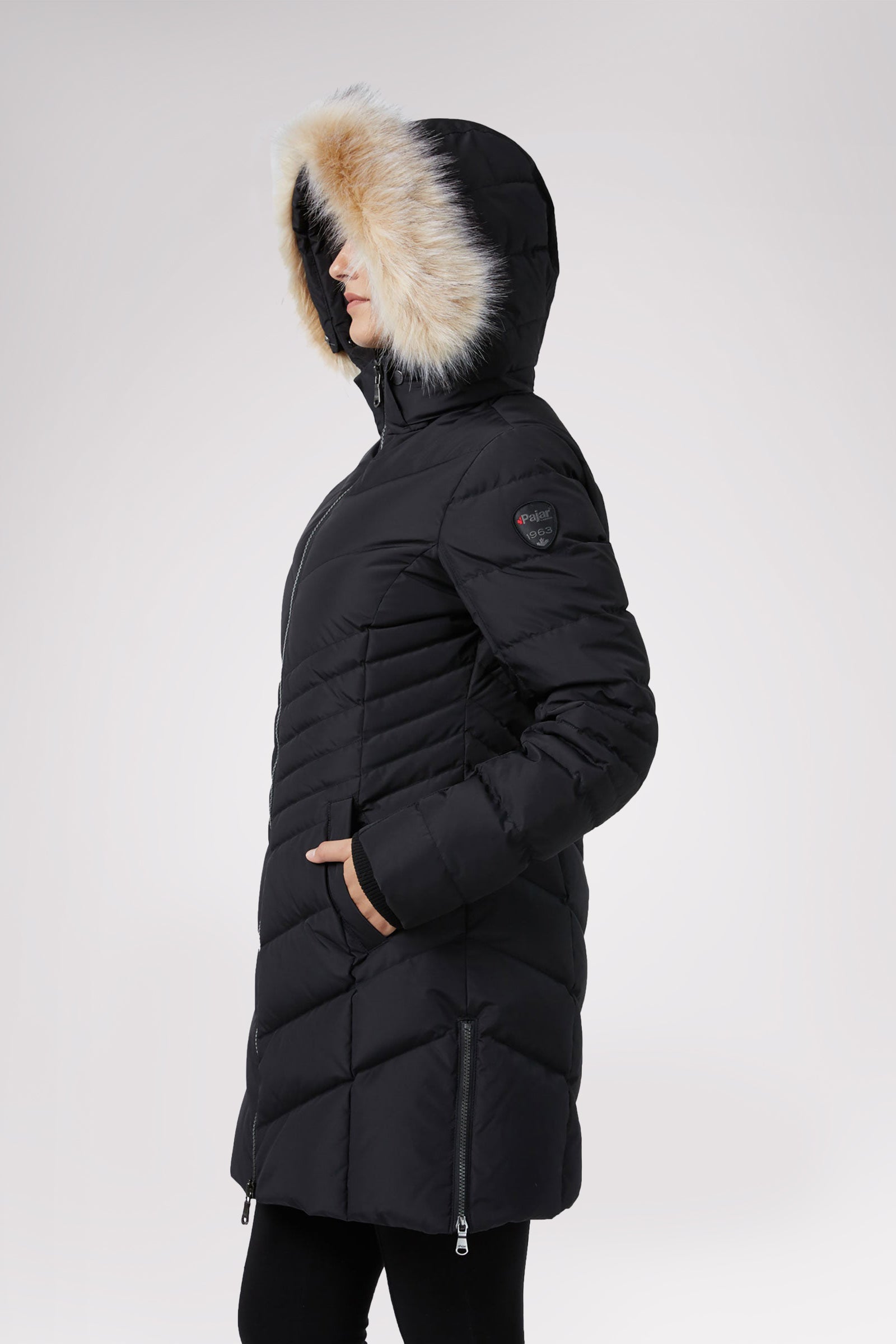 Queens Quilted Puffer w/Faux Fur Hood Trim