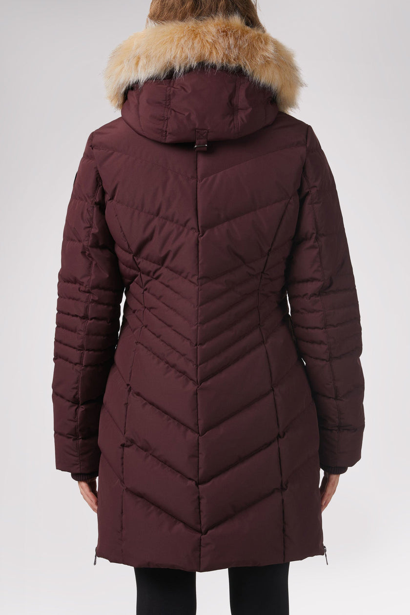 Queens Quilted Puffer w/Faux Fur Hood Trim
