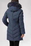 Queens Quilted Puffer w/Faux Fur Hood Trim