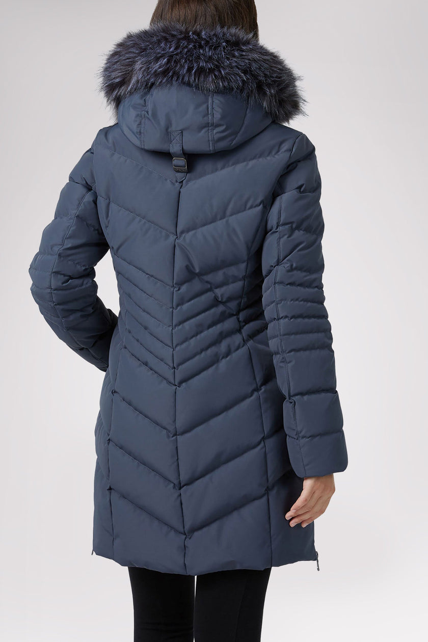 Queens Quilted Puffer w/Faux Fur Hood Trim