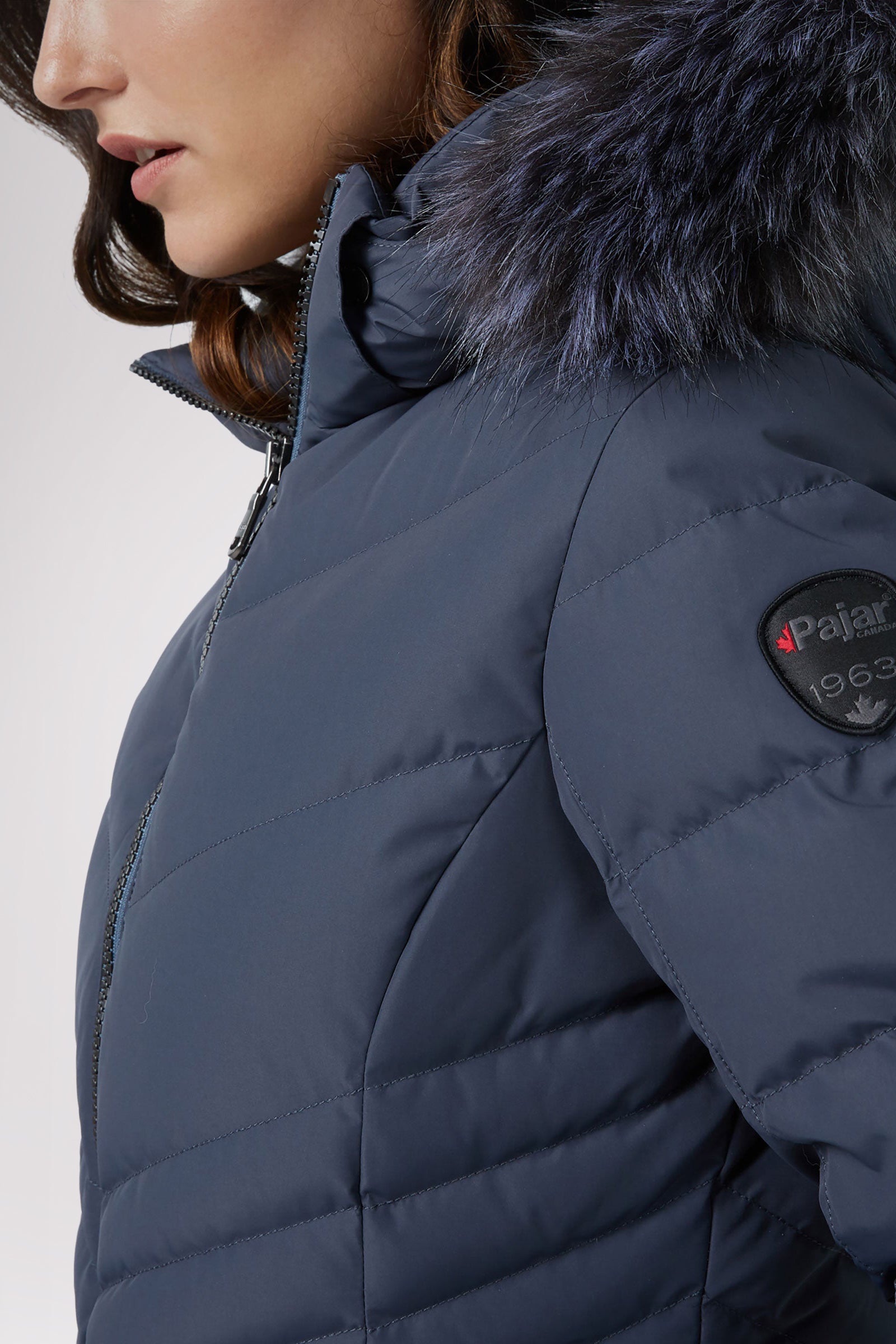 Queens Quilted Puffer w/Faux Fur Hood Trim