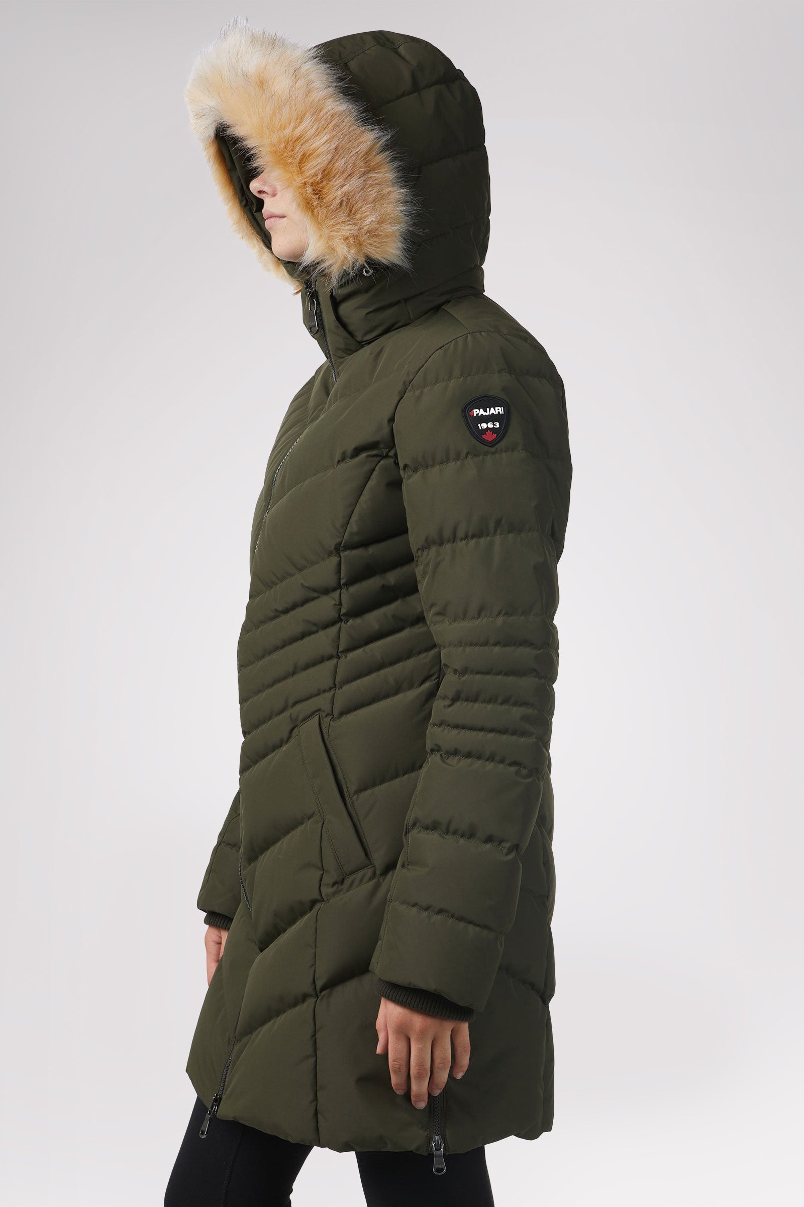 Queens Quilted Puffer w/Faux Fur Hood Trim