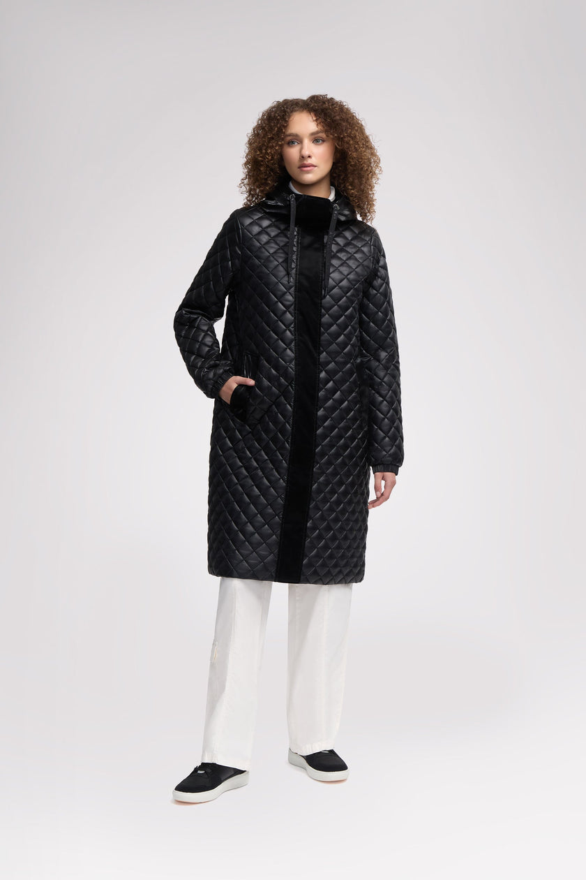 Peridot Women's Lightweight Quilted Longline Shacket