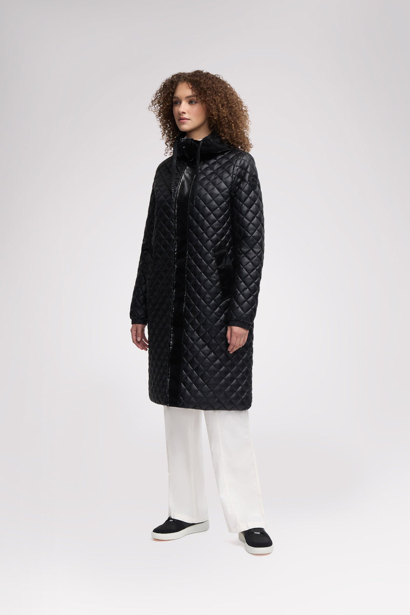 Peridot Women's Lightweight Quilted Longline Shacket