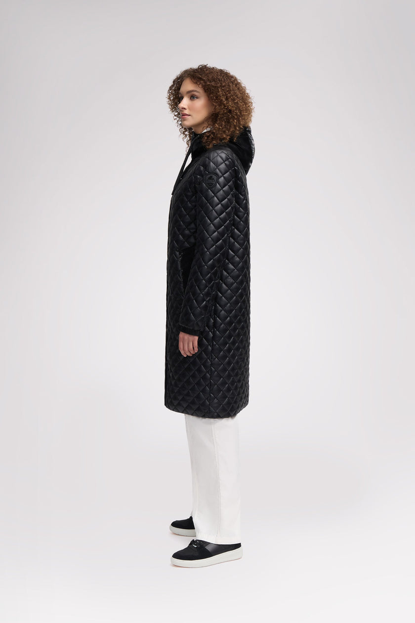 Peridot Women's Lightweight Quilted Longline Shacket