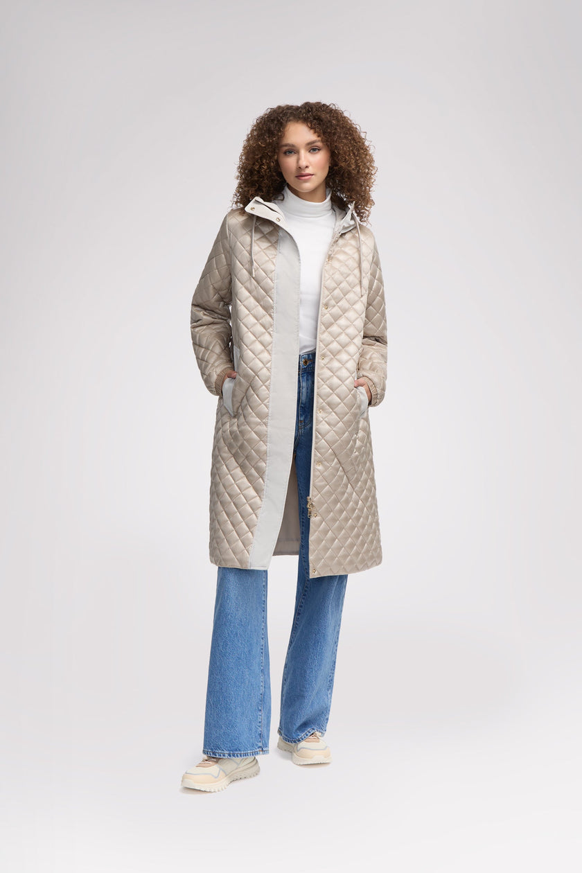 Peridot Women's Lightweight Quilted Longline Shacket