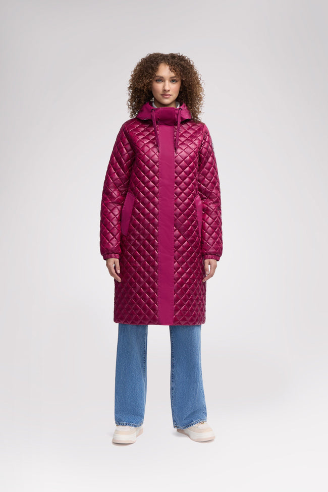 Peridot Women's Lightweight Quilted Longline Shacket