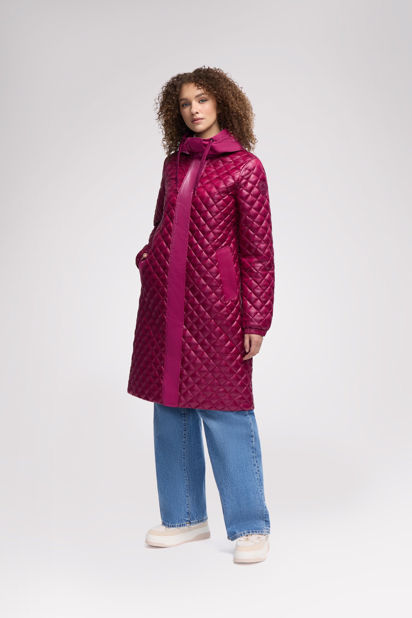 Peridot Women's Lightweight Quilted Longline Shacket