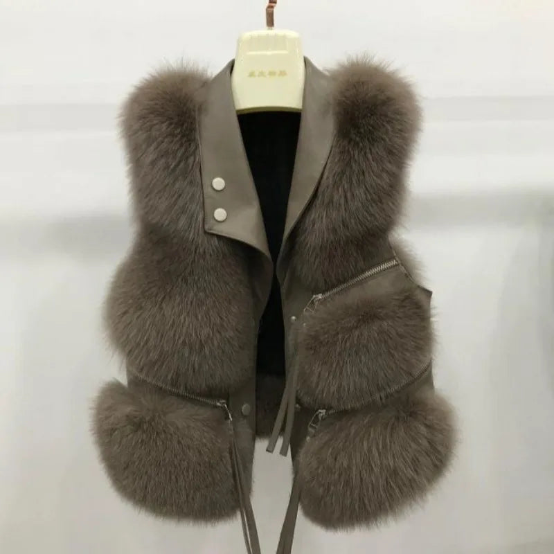 New Women Winter Fashion Fur Vest Jacket, Short Coat, Autumn and Winter, Stylish Jackets