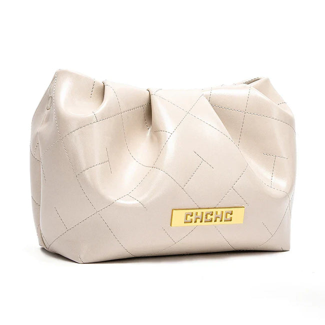 Italian Women Crossbody Bag Classic Diamond Grid Magnetic Cloud Bag Black Women Chain Bag