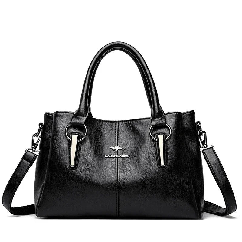 Fusion Soft Leather Luxury Handbag Designer High-Capacity Ladies Crossbody Hand Bags for Modern Women