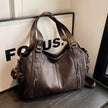 New High Quality Contrasting Colors Tote Bags for Women Fashion Zipper Pu Handbags