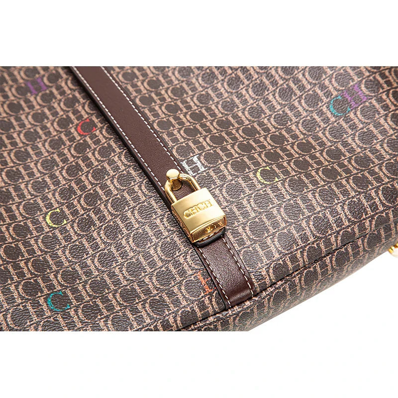 Fusion Monogrammed Design Women Handbag Classics Exquisite Workmanship Large Capacity Bag