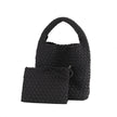 Elite Wonmen High Elastic Fabric Woven Bag Women Advanced Texture Handheld Bucket Bag Versatile Crossbody