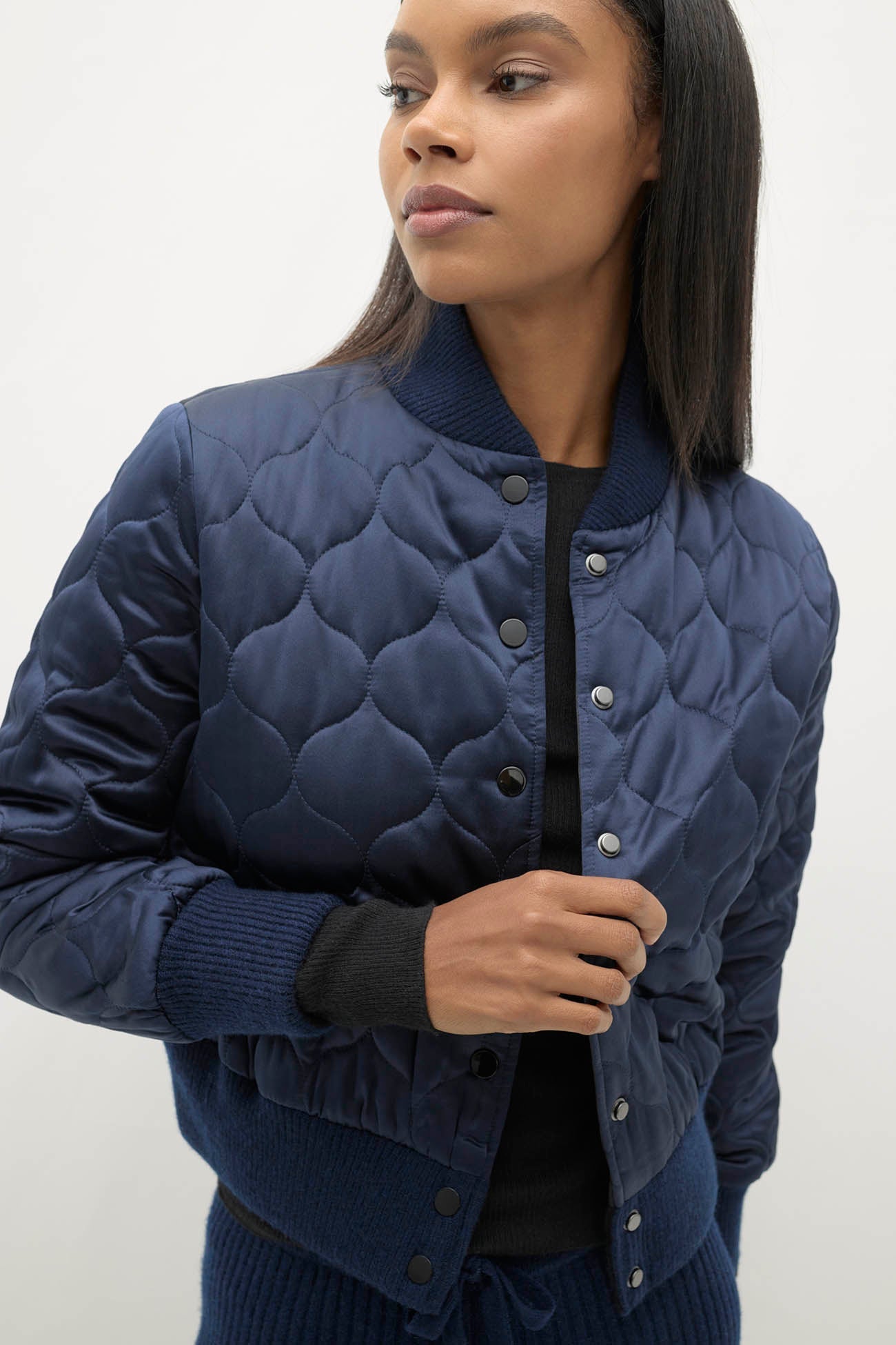 BECCA SILK BOMBER JACKET