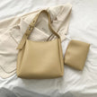 New Fashion Leather Tote Bag Female Simple Large High Capacity Shoulder Side Bag Handbags and Purse