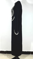 New Arrival Black and Slim Beaded Long Sleeve Bandage Dress Long Dress Maxi Dresses for Women