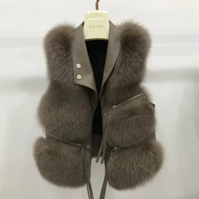 New Women Winter Fashion Fur Vest Jacket, Short Coat, Autumn and Winter, Stylish Jackets