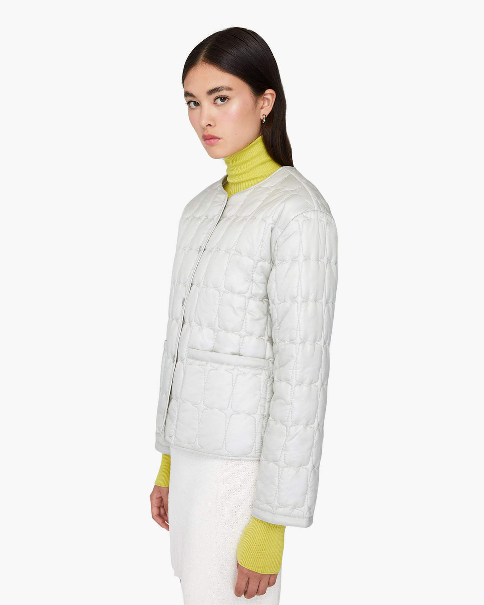 VIRGINIA | Lightweight Quilted Collarless Jacket