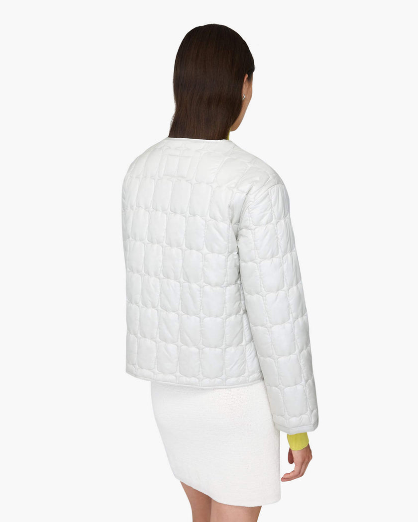VIRGINIA | Lightweight Quilted Collarless Jacket
