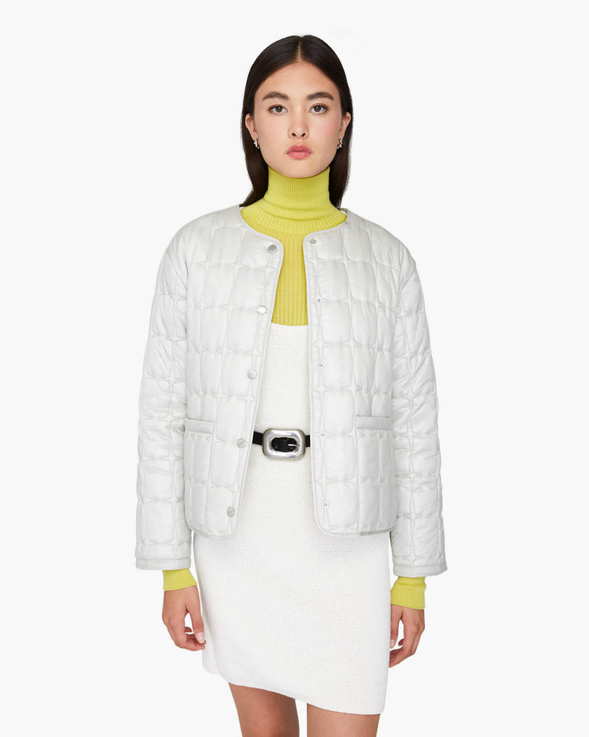 VIRGINIA | Lightweight Quilted Collarless Jacket