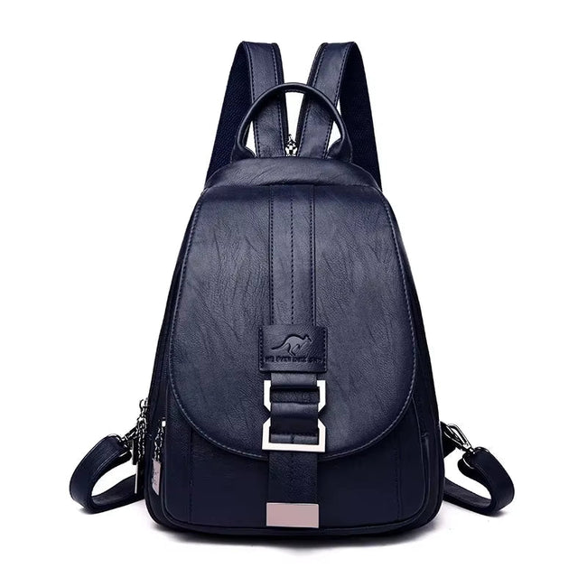 Modern Women Anti Theft Backpack Quality Leather School Shoulder Multifunction Backpack