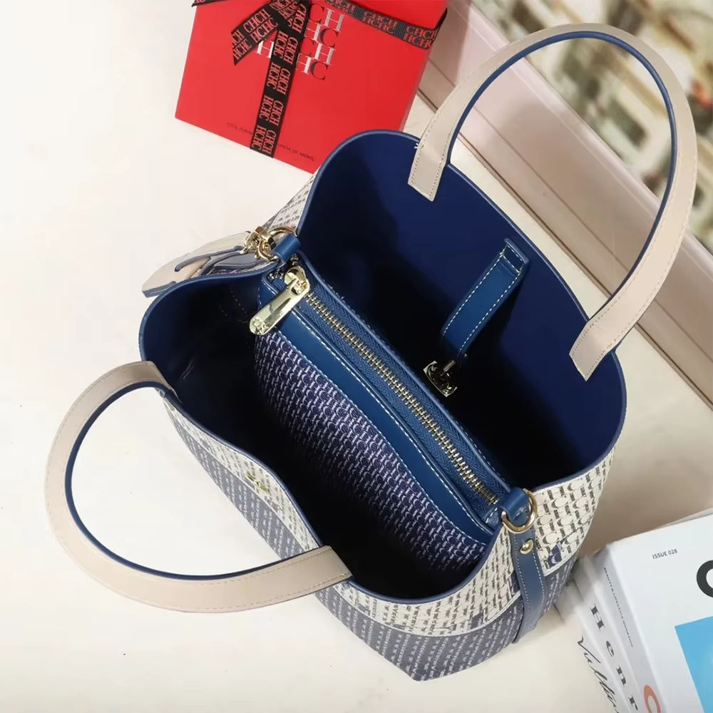 New ELite Women Fashion Large Capacity Shoulder Bag Classic Retro Exquisite Print Multi Purpose