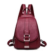 Modern Women Anti Theft Backpack Quality Leather School Shoulder Multifunction Backpack