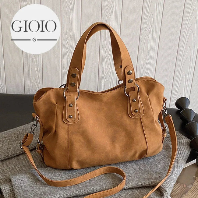 High Capacity Handbags Retro Design PU Shoulder Bags for Women Korean Fashion Big Armpit Bag Female Crossbody Bag 2024