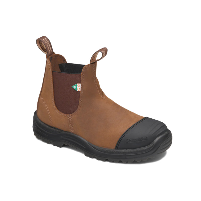 Blundstone 169 - Work & Safety Rubber Toe Cap Boot - Saddle Brown