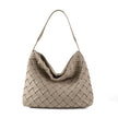 New Arrived Woven Tote Bag Women Textured Pleated Soft PU Leather Large Capacity Bags