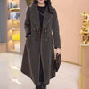 New Arrived Winter Lux Two Sides Wear  Snow Fleece Woolen Jacket Women Velvet Long Thick Warm Outerwear