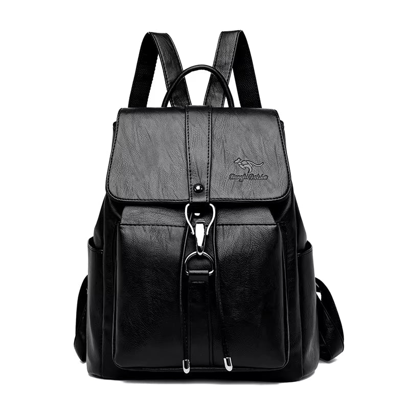 Anti Theft Backpack Women Shoulder  Leather Backpacks Women Large Capacity Bag
